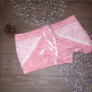Pink with lace detail shorts sz11/13